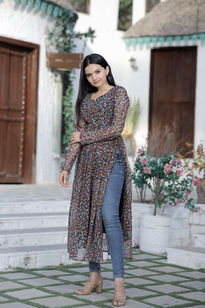 KA 1039 Digital Printed Designer Kurtis Catalog